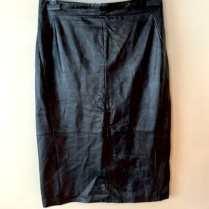 Real leather, Judith and Charles pencil skirt